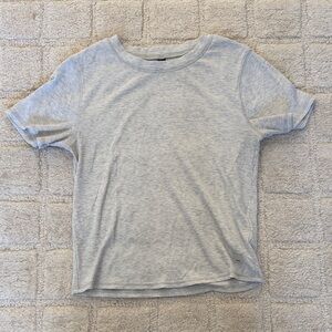 Vuori Light Gray Women's Short Sleeve Pose Tee